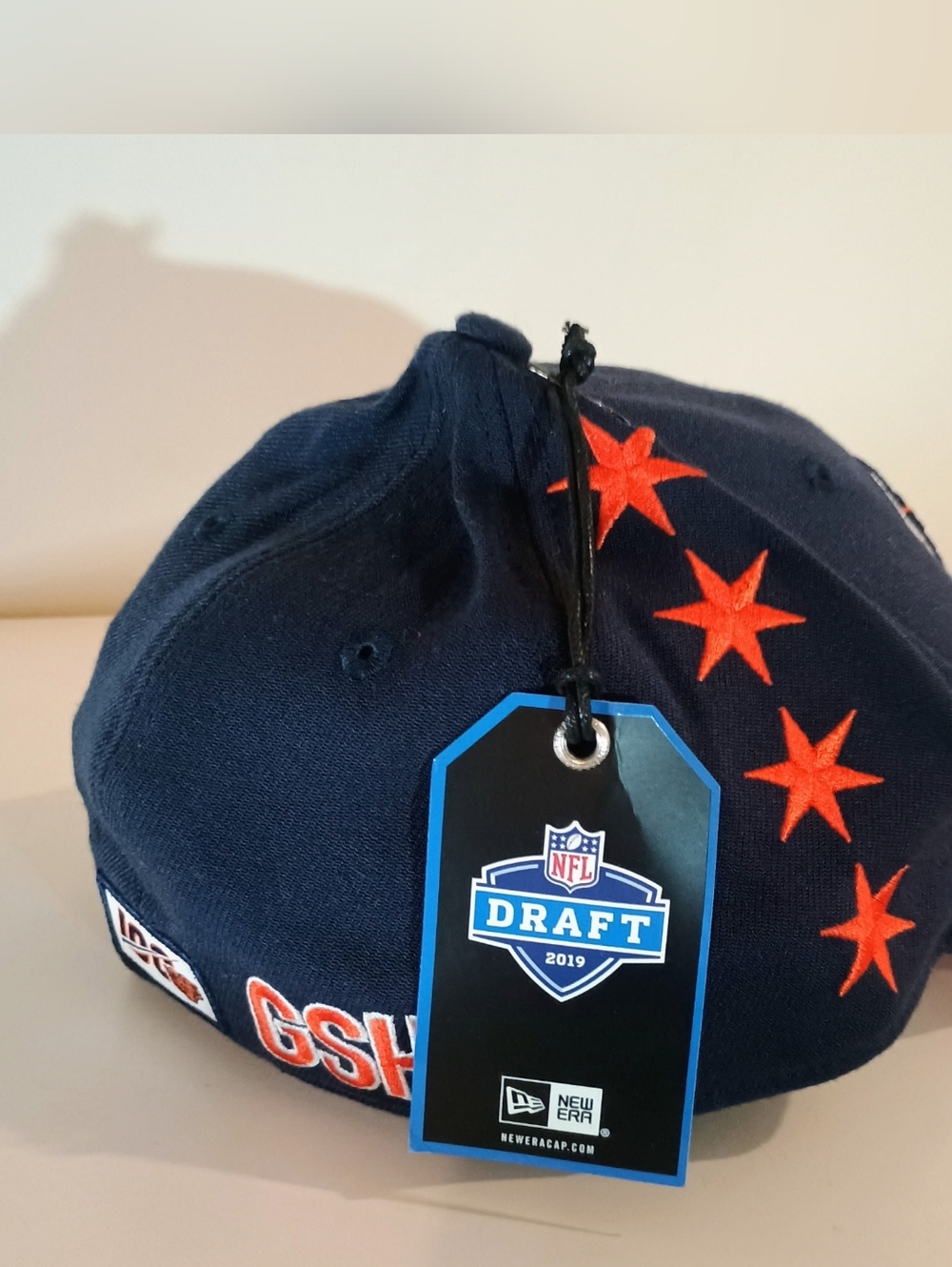 New Era Chicago BearsNavy Blue Cap with Orange & White Bear Logo - Picture 2 of 4